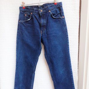 1986 Vintage Levi's 505 straight leg jeans 31 X 34 high 11" rise